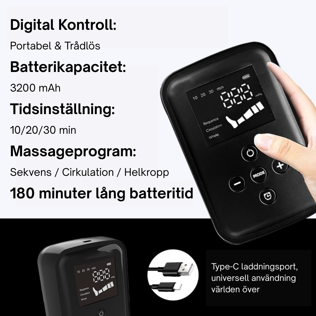 Return to Play Wireless Compression Boots+