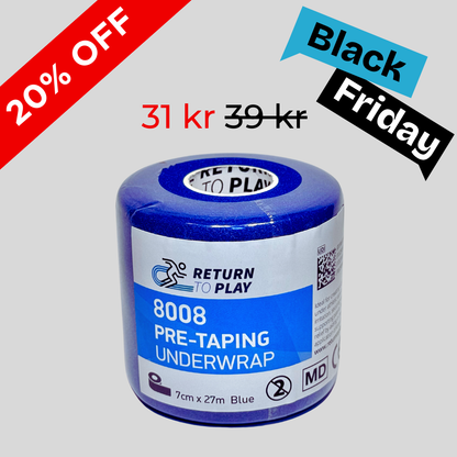 Return to Play Underwrap/Förlindning 7 cm x 27 m (Blå)