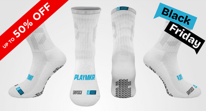 Playmkr Grip Sock White