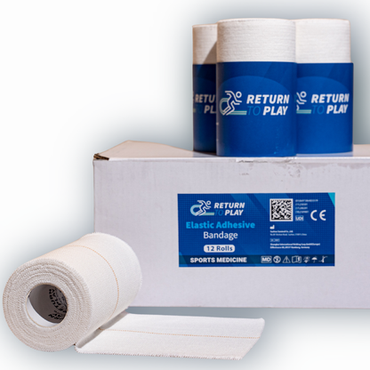 Return to Play Elastisk Självhäftande Tejp EAB 12-pack 10 cm x 4,5 m