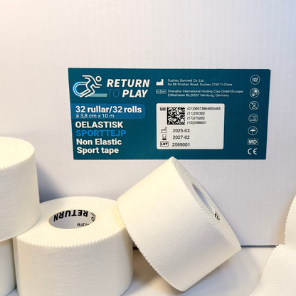 Return to Play Sporttejp Vit 32-pack 3,8 cm x 10 m