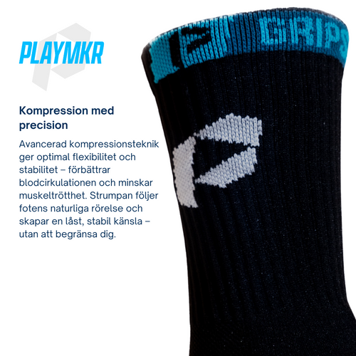 Playmkr Grip Sock Black
