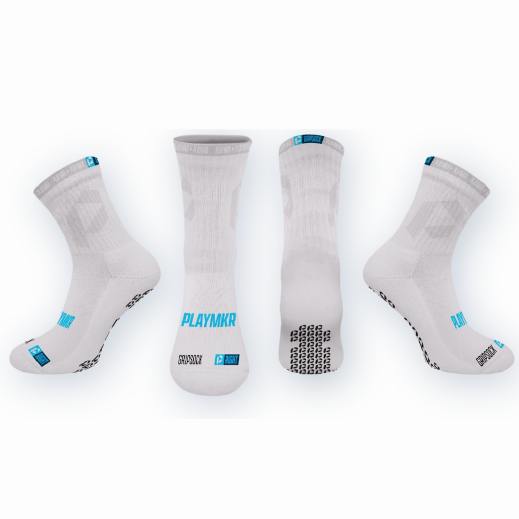 Playmkr Grip Sock White