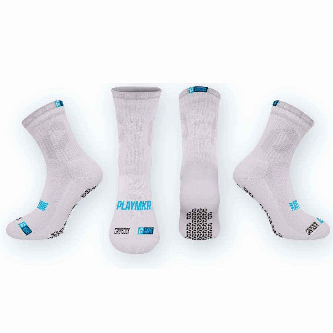 Playmkr Grip Sock White