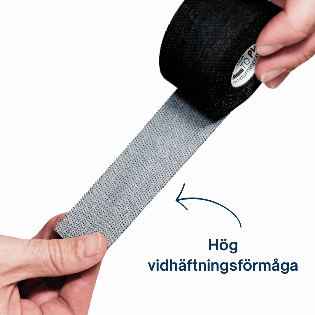 Sporttejp Svart 6-pack