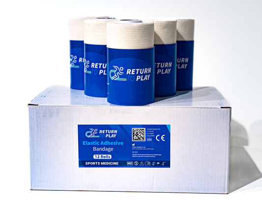 Return to Play Elastisk Självhäftande Tejp EAB 12-pack 10 cm x 4,5 m